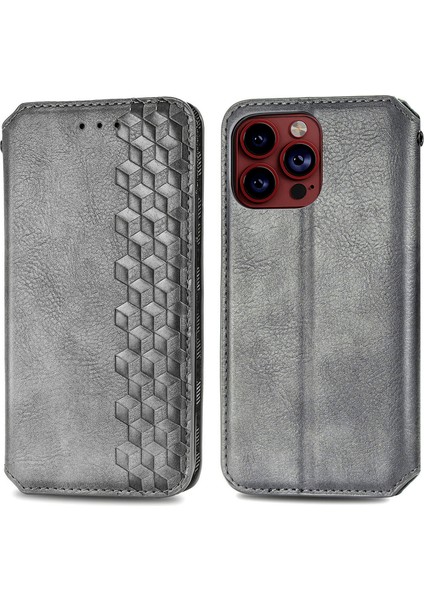 iPhone 15 Pro Max Kart Tutuculu Cüzdan Pu Deri Çevirme Çubuğu Telefon Kılıfı (Yurt Dışından)