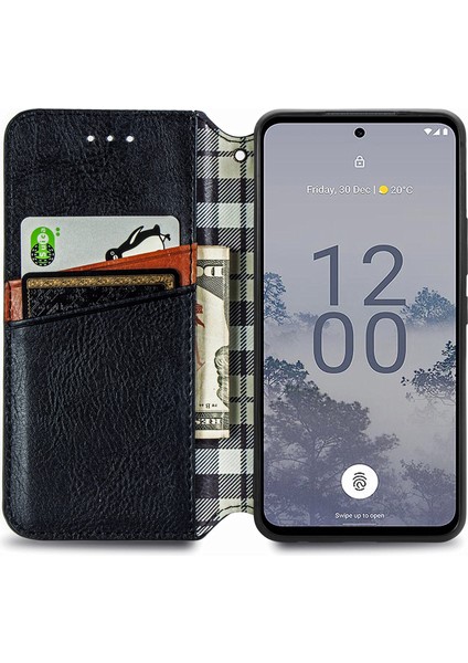 Nokia X30 Kart Tutuculu Cüzdan Pu Deri Çevirme Çubuğu Telefon Kılıfı (Yurt Dışından)