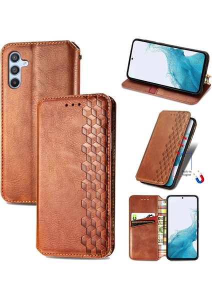 Samsung Galaxy A54 5g Kart Tutuculu Cüzdan Pu Deri Çevirme Çubuğu Telefon Kılıfı (Yurt Dışından)