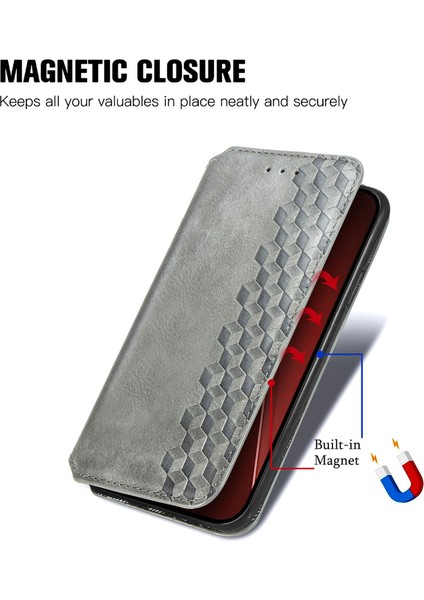 iPhone 15 Pro Max Kart Tutuculu Cüzdan Pu Deri Çevirme Çubuğu Telefon Kılıfı (Yurt Dışından)