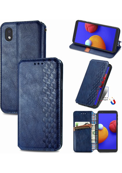 Samsung Galaxy A01 Core Kart Tutuculu Cüzdan Pu Deri Çevirme Çubuğu Telefon Kılıfı (Yurt Dışından)