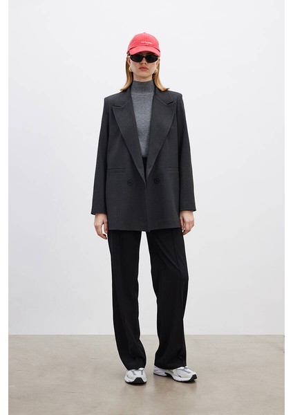Antrasit Klasik Blazer