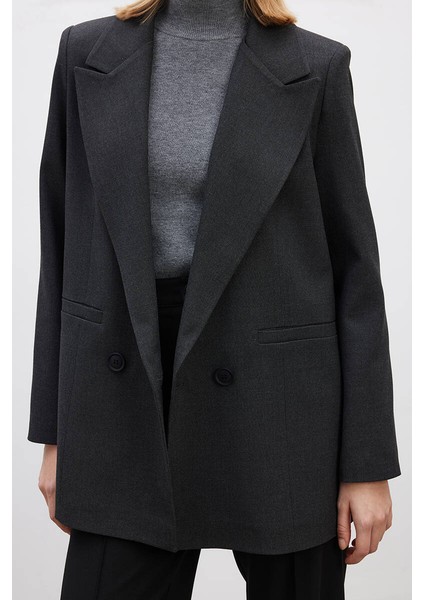Antrasit Klasik Blazer