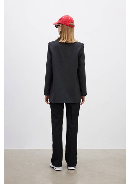 Antrasit Klasik Blazer