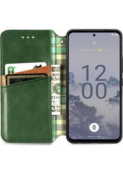 Nokia X30 Kart Tutuculu Cüzdan Pu Deri Çevirme Çubuğu Telefon Kılıfı (Yurt Dışından)