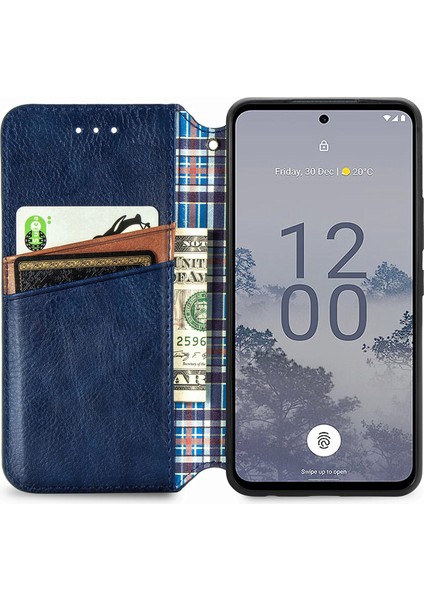 Nokia X30 Kart Tutuculu Cüzdan Pu Deri Çevirme Çubuğu Telefon Kılıfı (Yurt Dışından)