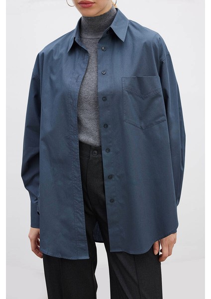 Indigo Poplin Gömlek indirimleri
