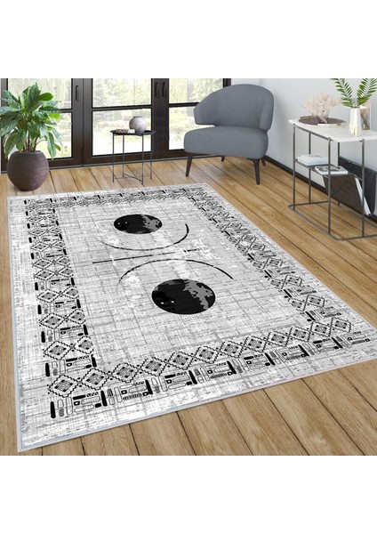 Dijital Baskı Yıkanabilir Kaymaz Taban Salon Halısı Rvg0039-Sd1069