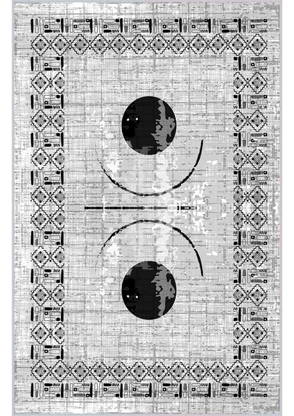 Dijital Baskı Yıkanabilir Kaymaz Taban Salon Halısı Rvg0039-Sd1069