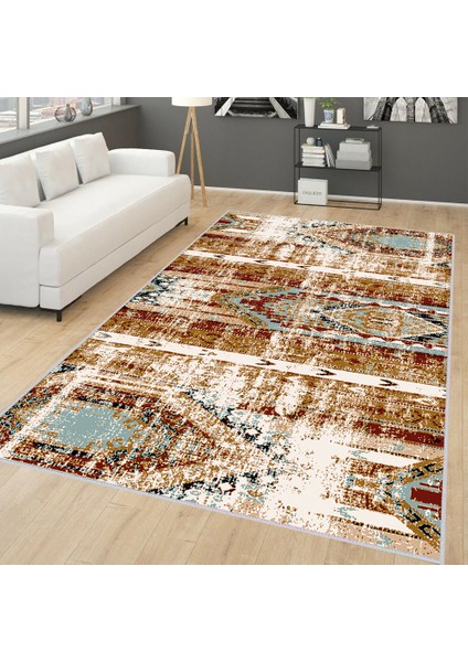 Dijital Baskı Yıkanabilir Kaymaz Taban Salon Halısı Rvg0282-Sm07
