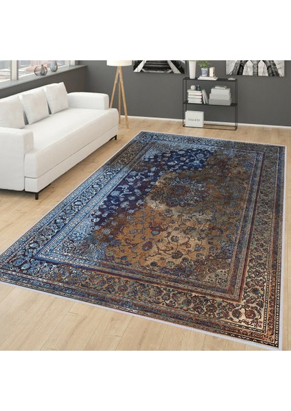 Dijital Baskı Yıkanabilir Kaymaz Taban Salon Halısı Rvg0272