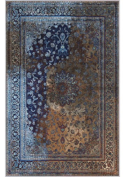 Dijital Baskı Yıkanabilir Kaymaz Taban Salon Halısı Rvg0272