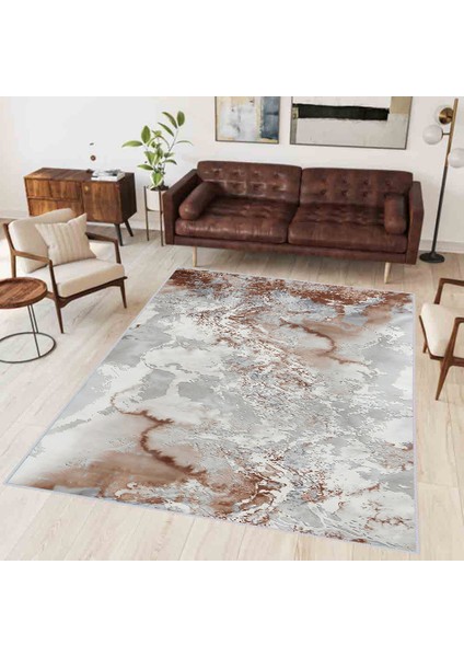 Dijital Baskı Yıkanabilir Kaymaz Taban Salon Halısı Rvg0346