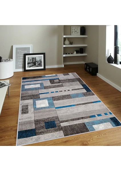Dijital Baskı Yıkanabilir Kaymaz Taban Salon Halısı Rvg0362