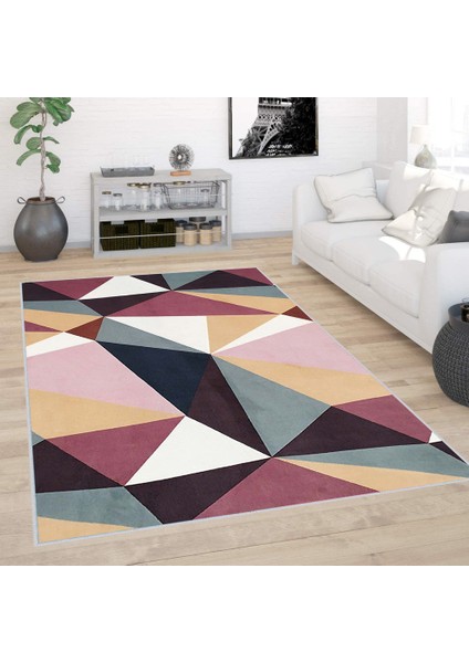 Dijital Baskı Yıkanabilir Kaymaz Taban Salon Halısı Rvg0388