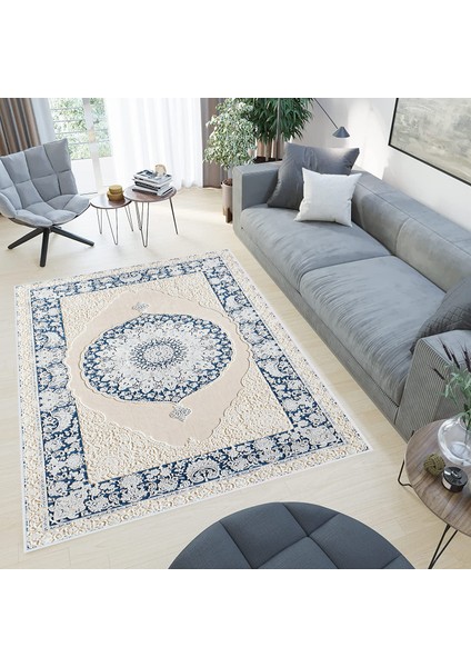 Dijital Baskı Yıkanabilir Kaymaz Taban Salon Halısı Rvg0519