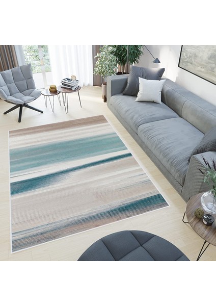 Dijital Baskı Yıkanabilir Kaymaz Taban Salon Halısı Rvg0521