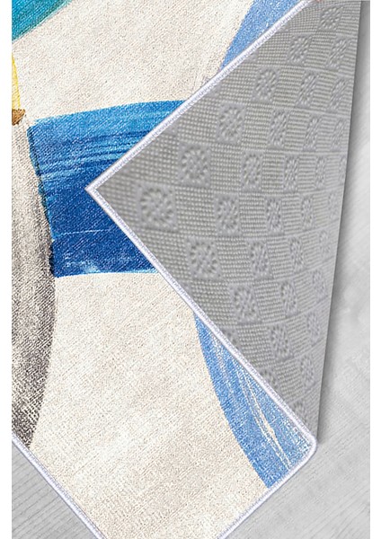 Dijital Baskı Yıkanabilir Kaymaz Taban Salon Halısı Rvg0589