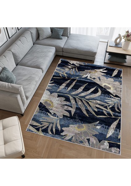 Dijital Baskı Yıkanabilir Kaymaz Taban Salon Halısı Rvg0612