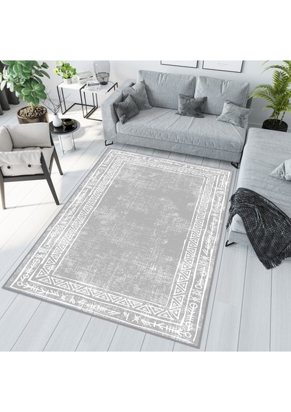Dijital Baskı Yıkanabilir Kaymaz Taban Salon Halısı Rvg1003