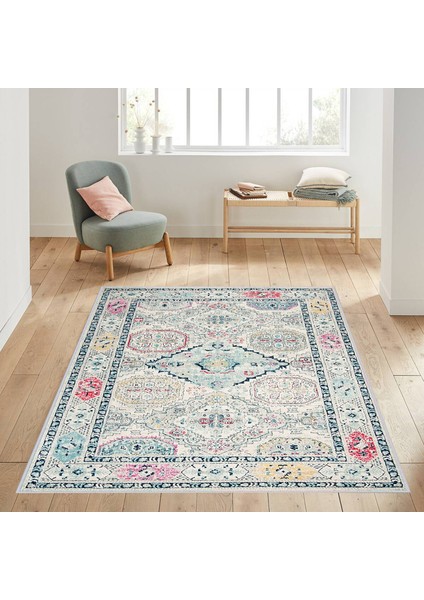 Dijital Baskı Yıkanabilir Kaymaz Taban Salon Halısı Rvg1050