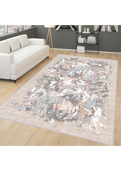Dijital Baskı Yıkanabilir Kaymaz Taban Salon Halısı Rvg0259