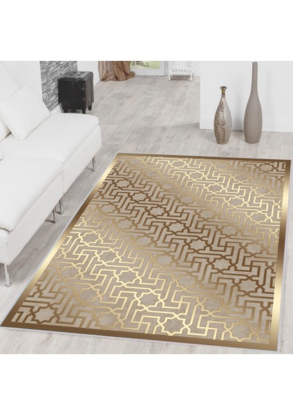 Dijital Baskı Yıkanabilir Kaymaz Taban Salon Halısı Rvg0314-Sd722