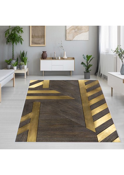 Dijital Baskı Yıkanabilir Kaymaz Taban Salon Halısı Rvg1244
