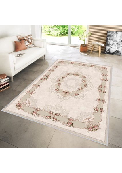 Dijital Baskı Yıkanabilir Kaymaz Taban Salon Halısı Rvg1255