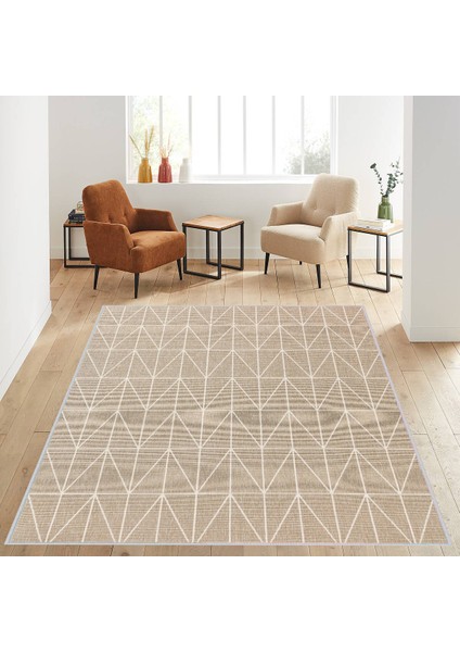 Dijital Baskı Yıkanabilir Kaymaz Taban Salon Halısı Rvg1274