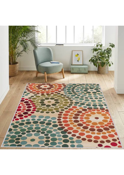 Dijital Baskı Yıkanabilir Kaymaz Taban Salon Halısı Rvg1251