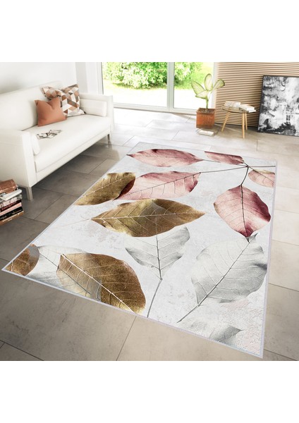 Dijital Baskı Yıkanabilir Kaymaz Taban Salon Halısı Rvg1300