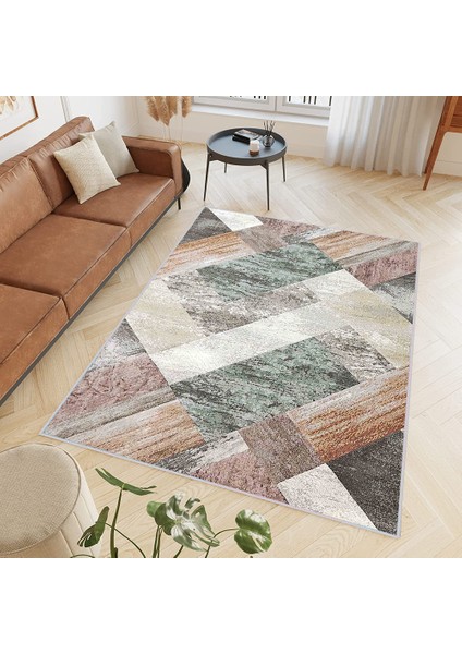 Dijital Baskı Yıkanabilir Kaymaz Taban Salon Halısı Rvg0399