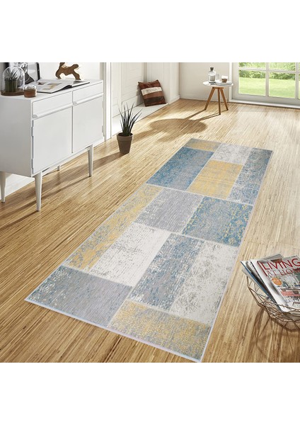 Dijital Baskı Yıkanabilir Kaymaz Taban Salon Halısı Rvg1259