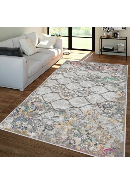 Dijital Baskı Yıkanabilir Kaymaz Taban Salon Halısı Rvg1346-Ht296
