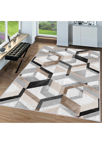Dijital Baskı Yıkanabilir Kaymaz Taban Salon Halısı Rvg1544-Ht176