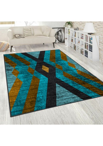 Dijital Baskı Yıkanabilir Kaymaz Taban Salon Halısı Rvg1560-Sd282