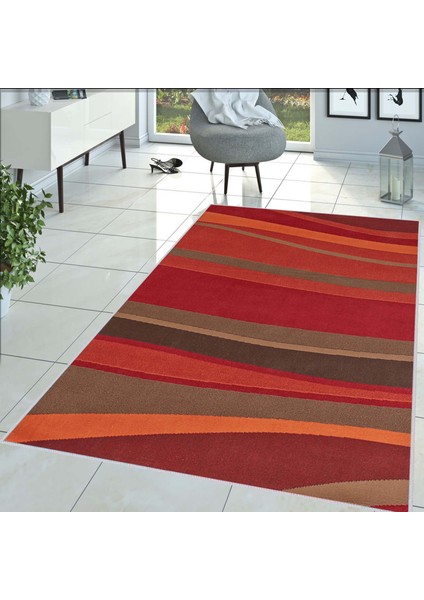 Dijital Baskı Yıkanabilir Kaymaz Taban Salon Halısı Rvg1435