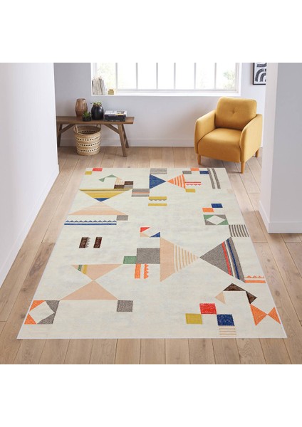 Dijital Baskı Yıkanabilir Kaymaz Taban Salon Halısı Rvg0601