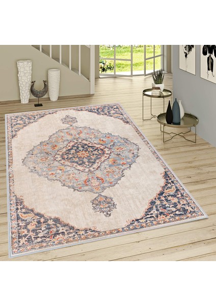 Dijital Baskı Yıkanabilir Kaymaz Taban Salon Halısı Rvg1716