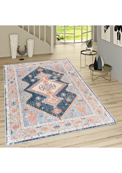 Dijital Baskı Yıkanabilir Kaymaz Taban Salon Halısı Rvg1688