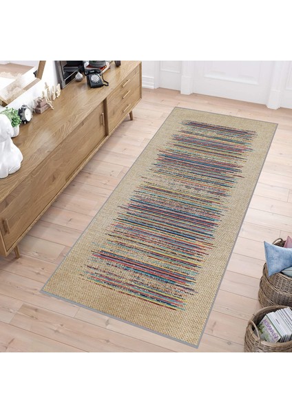 Dijital Baskı Yıkanabilir Kaymaz Taban Salon Halısı Rvg1797