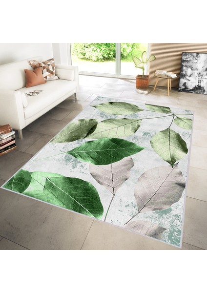 Dijital Baskı Yıkanabilir Kaymaz Taban Salon Halısı Rvg1301