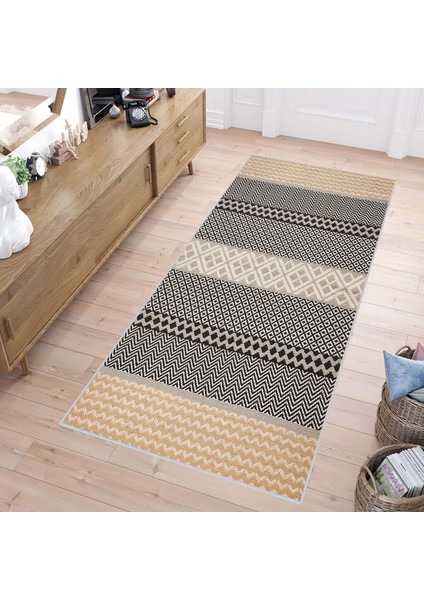 Dijital Baskı Yıkanabilir Kaymaz Taban Salon Halısı Rvg1471