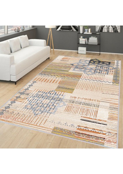 Dijital Baskı Yıkanabilir Kaymaz Taban Salon Halısı Rvg0147-Sm09