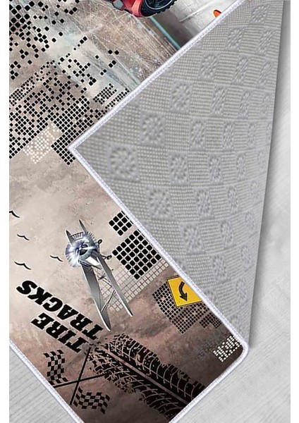 Dijital Baskı Yıkanabilir Kaymaz Taban Çocuk Halısı Rvg0453