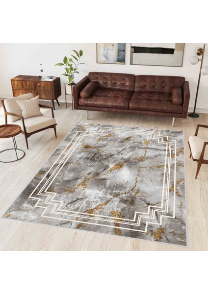 Dijital Baskı Yıkanabilir Kaymaz Taban Salon Halısı Rvg0339