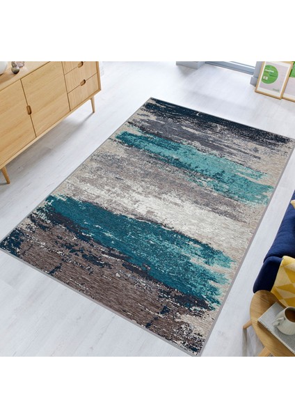 Dijital Baskı Yıkanabilir Kaymaz Taban Salon Halısı Rvg1800