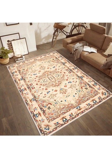 Dijital Baskı Yıkanabilir Kaymaz Taban Salon Halısı Rvg0441