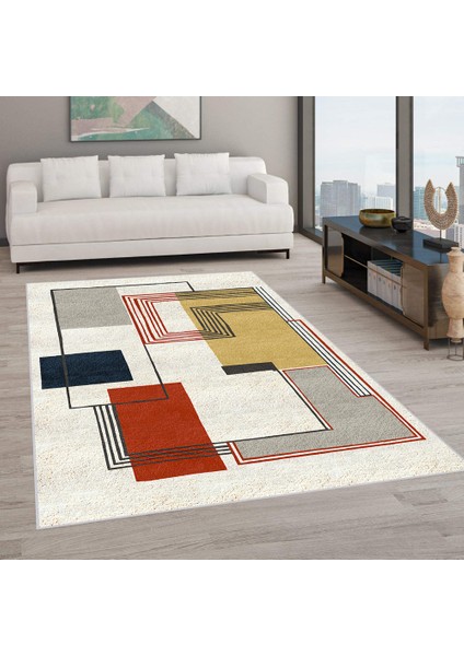 Dijital Baskı Yıkanabilir Kaymaz Taban Salon Halısı Rvg0584